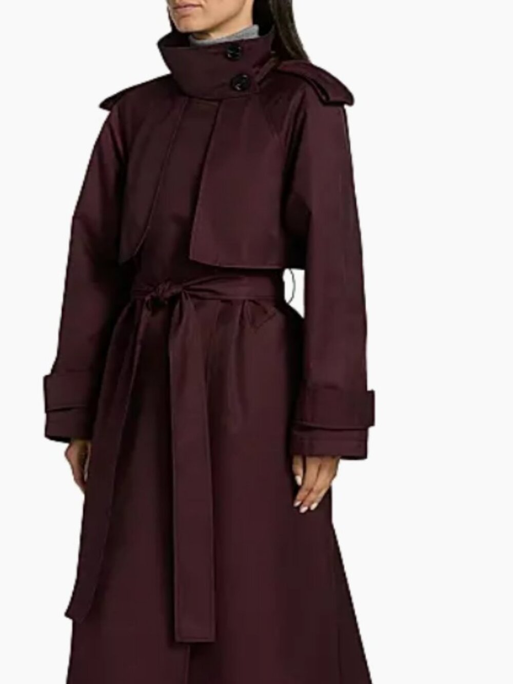 Mercer Collective, Cotton-Blend Poplin Trench Coat, Size Large, NWT's